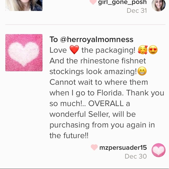 3/$25 Black Shimmering Rhinestone Fishnets - Picture 8 of 8